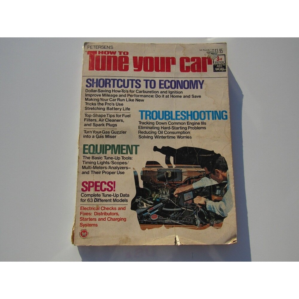 How To Tune Your Car‎ No. 3 Petersen 1974 3rd Edition Auto Repair Manual